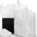 MR FIVE White Glitter Tissue Paper 14x20in 100 Sheets White Sparkle by Deal US
