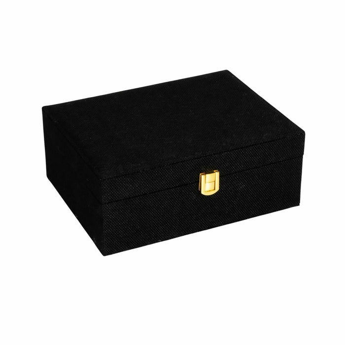 Household Essentials Vegan Leather Travel Jewelry Organizer Box Caramel by Deal US