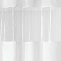 InterDesign Fabric Shower Curtain White Clear 72x72 Inches by Deal US