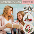 OVLADA Christmas Embroidery Kit DIY Adults&Kids Starter Stamped Pattern White A by Deal US
