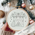 OVLADA Christmas Embroidery Kit DIY Adults&Kids Starter Stamped Pattern White A by Deal US