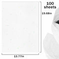 MR FIVE White Glitter Tissue Paper 14x20in 100 Sheets White Sparkle by Deal US
