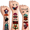 Halloween Temporary Tattoos 36 Sheets Scary Joker Pumpkin Skull Ghost Bats by Deal US