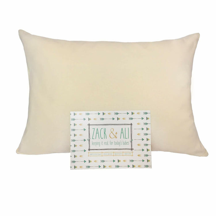 Zack & Ali Organic Toddler Pillowcase Natural 13x18 1-Pack USA by Deal US