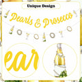 Sursurprise Pearls & Prosecco Bridal Shower Banner Bachelorette Wedding Decor by Deal US