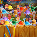 Qquetiee 6 Pcs Dinosaur Birthday Decorations Honeycomb Balls Hanging Swirls by Deal US