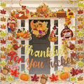 Yavxzvbw Thankful for You Banner Fall Leaves Garland Orange Thanksgiving by Deal US