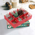 IPEWOEF 5PCS Christmas Gift Boxes 12-Grid Advent Surprise DIY Holiday Box by Deal US