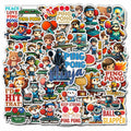 BIGZORO 50PCS Ping Pong Table Tennis Stickers Waterproof Vinyl Decals by Deal US