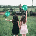 QIKOOLAA Pearl Green 12in Latex Balloons 120 Pack Green Christmas Party by Deal US