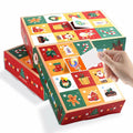IPEWOEF 5PCS Christmas Gift Boxes 12-Grid Advent Surprise DIY Holiday Box by Deal US