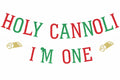 Sursurprise Holy Cannoli 1st Birthday Banner Italian Food Theme 1 Year Old by Deal US