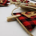 KINNJAS Merry Christmas Burlap Sock Banner 28 Piece Cotton Decoration by Deal US