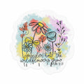 GODLY WORSHIP 3PCs Consider How The Wildflowers Grow Sticker Luke 12:27 3 Inch by Deal US
