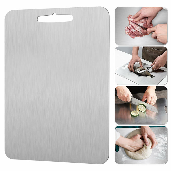 GAUDORA Titanium Cutting Board Non Slip Dishwasher Safe 14x10 in by Deal US