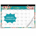 Lbylyhxc 2025 18-Month Desk Calendar Flowers 17x12 inches by Deal US