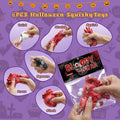 EUOCENK 6PCS Halloween Squishy Kit Stress Relief Toys Red White Black by Deal US