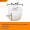 JIN BETTER GRILL PARTS Auger Motor Bushing Replacement ABS Milky White by Deal US
