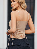 Avidlove Women Mesh Camisole Sheer Cami Top Tank Camel Size M by Deal US