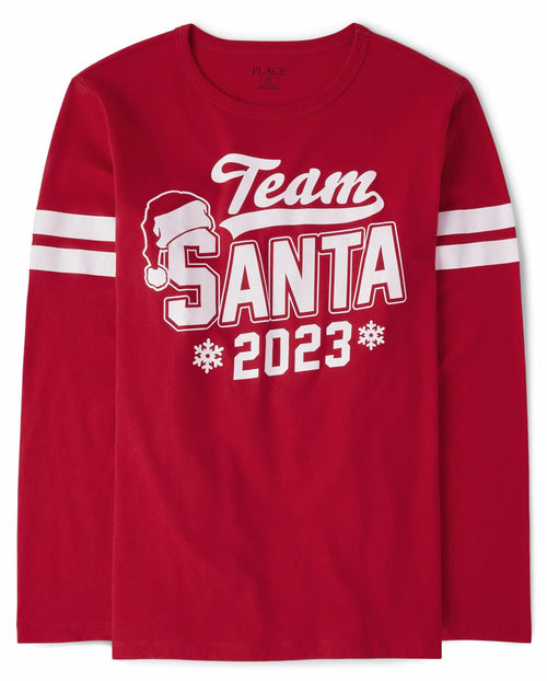 The Children's Place Unisex Long & Short Sleeve Christmas Santa T-shirt Size 3XL by Deal US