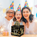 Toerifer Money Box Birthday Gift Black Gold 17th Birthday 35 Bags Size One Size by Deal US
