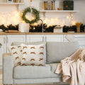 Newwiee Boho Decorative Throw Pillow Covers 18x18 White 2pcs by Deal US