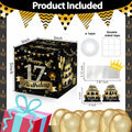 Toerifer Money Box Birthday Gift Black Gold 17th Birthday 35 Bags Size One Size by Deal US