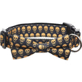 Lamphyface Halloween Dog Collar with Removable Cute Bow Tie Adjustable Cotton L by Deal US