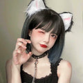 Jinshining White Cat Fox Ears Cosplay Headband with Bells Faux Fur Unisex by Deal US