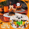 Vinsot Halloween Mini Dog Plush Toys 16pcs Bat Pumpkin 4" White Apricot Brown by Deal US