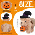 Vinsot Halloween Mini Dog Plush Toys 16pcs Bat Pumpkin 4" White Apricot Brown by Deal US