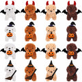 Vinsot Halloween Mini Dog Plush Toys 16pcs Bat Pumpkin 4" White Apricot Brown by Deal US