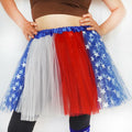 SUFEINI Women's Plus Size Usa Star Tutu Skirt Dance Ballet Halloween Size Plus by Deal US