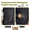 Generic Pet Hair Remover Glove 4-in-1 Brush 17in Handle Black Ergonomic Grip by Deal US