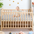 FHMJYH 2PC Super Soft Stretch Knit Crib Sheet Set Microfiber 52x28 Brown Beige by Deal US
