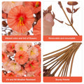 HyeFlora 2PCS Faux Fall Hanging Flowers Plants UV Resistant Orange+Light Orange by Deal US