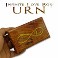AYZCORP Wooden Urn Infinity Love Design Rosewood Pet Cremation Box by Deal US