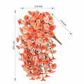 HyeFlora 2PCS Faux Fall Hanging Flowers Plants UV Resistant Orange+Light Orange by Deal US