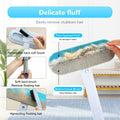 Generic Pet Hair Remover Glove 4-in-1 Brush 17in Handle Black Ergonomic Grip by Deal US