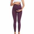 URUWASHI Womens Maternity Leggings High Waist Seamless Workout Black Size M by Deal US