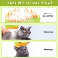MCEG Pet Steam Brush for Cats & Dogs Shedding Indoor Grooming Tool by Deal US