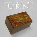 AYZCORP Wooden Urn Infinity Love Design Rosewood Pet Cremation Box by Deal US