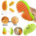 MCEG Pet Steam Brush for Cats & Dogs Shedding Indoor Grooming Tool by Deal US