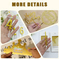 Chanseen 25Pcs Gold Birthday Candle Set Number 0-9 Metallic Long Thin by Deal US