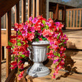 Ivydale Artificial Hibiscus Hanging Flowers UV Resistant Outdoor 2pcs Fuchsia by Deal US