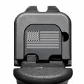 Milspin Glock Slide Back Plate American Flag CNC Stainless G43 G43X G48 by Deal US
