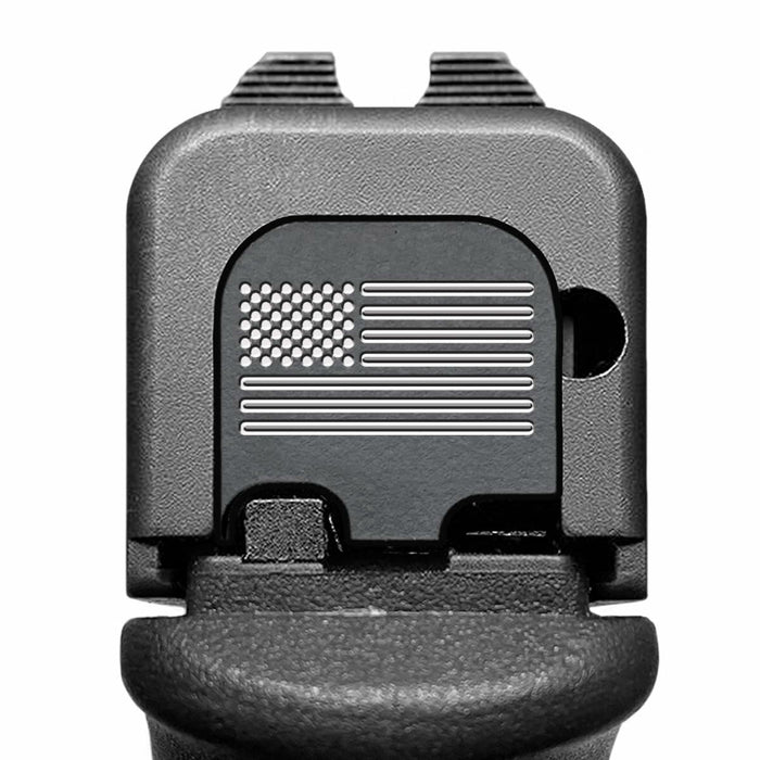 Milspin Glock Slide Back Plate American Flag CNC Stainless G43 G43X G48 by Deal US