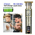 Hilandkom Hair Clippers Men Cordless T-Blade Trimmer Rechargeable LCD Figure-03 by Deal US