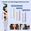 FOUYIN Auto Hair Curler 1 Inch 4 Temp Fast Heating Dual Voltage Blue by Deal US