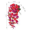 Ivydale Artificial Hibiscus Hanging Flowers UV Resistant Outdoor 2pcs Fuchsia by Deal US